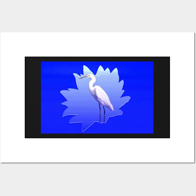 The Great white egret Wall Art by dltphoto